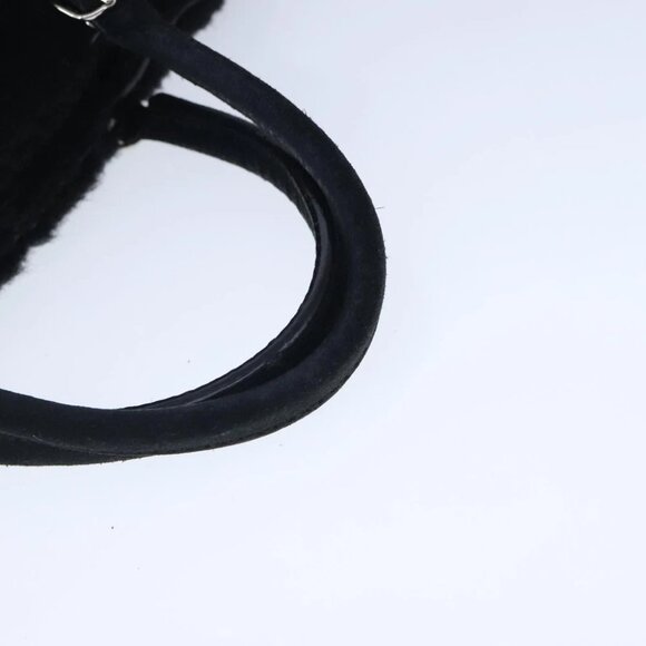 BALENCIAGA Hand Bag Suede 2way Black Silver 305572 Auth ki5224V - Picture 10 of 15